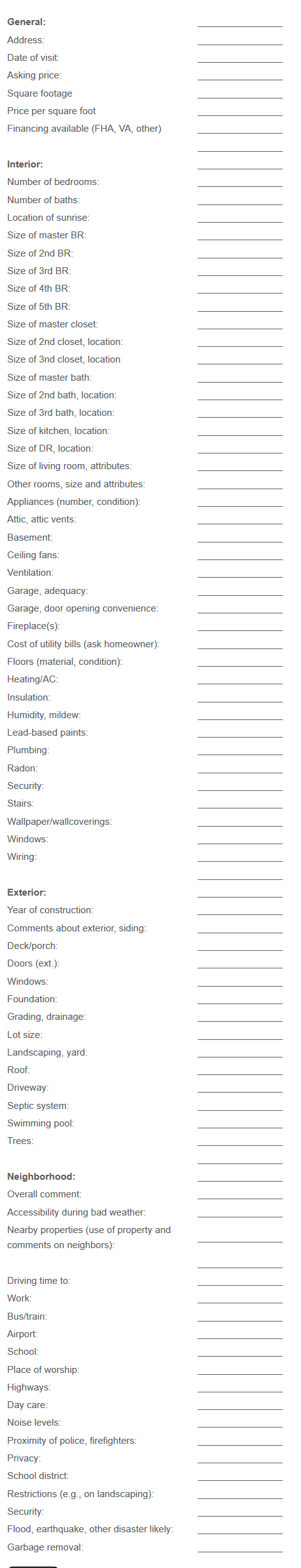 checklist-of-home-needs